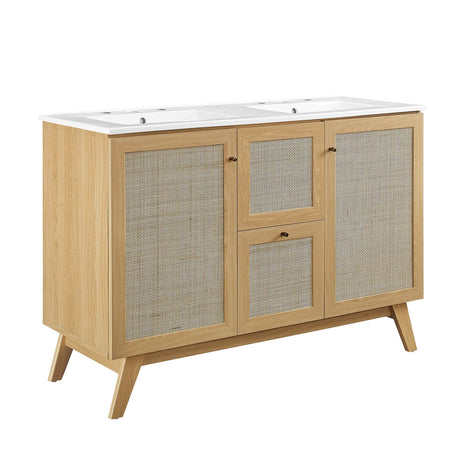 Soma 48" Double Sink Bathroom Vanity by Modway