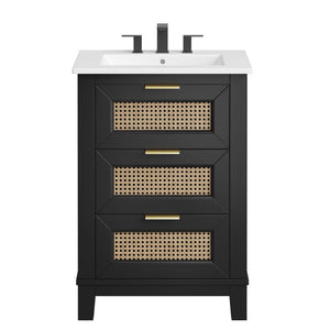 Dixie 24" Solid Wood Bathroom Vanity by Modway
