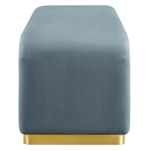Koda Performance Velvet Waterfall Long Bench by Modway