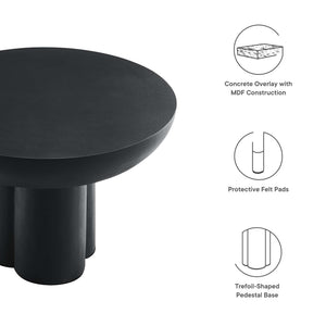 Caspian Round Concrete Coffee Table by Modway