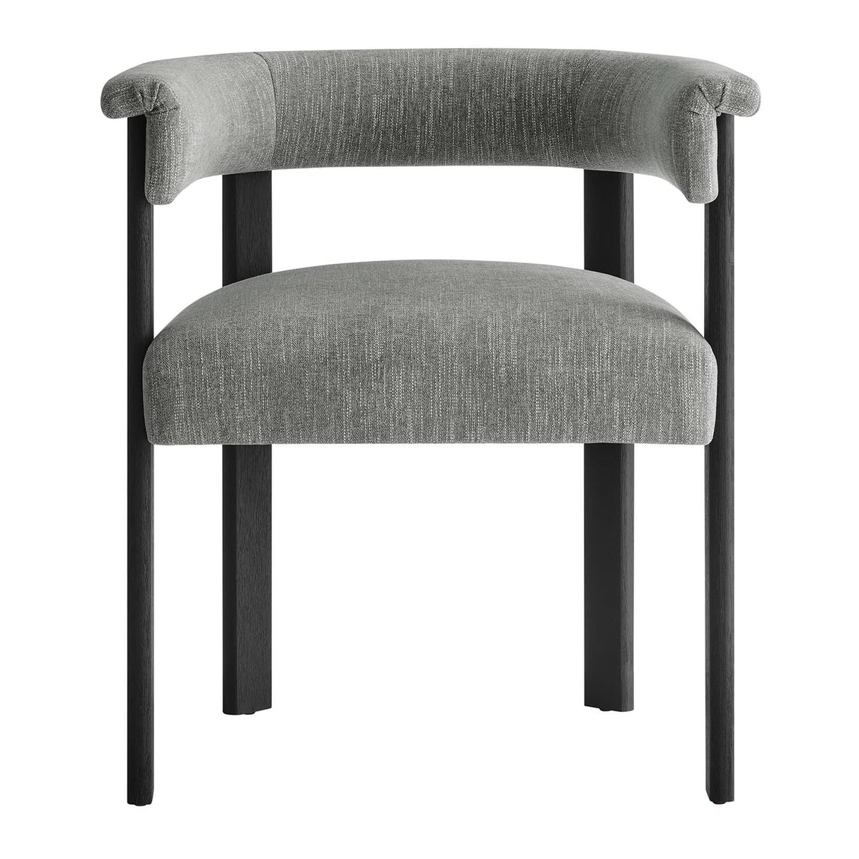 Imogen Fabric Upholstered Barrel Dining Chairs Set of 2