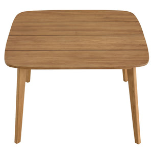 Vienna 46" Square Outdoor Patio Teak Wood Dining Table by Modway