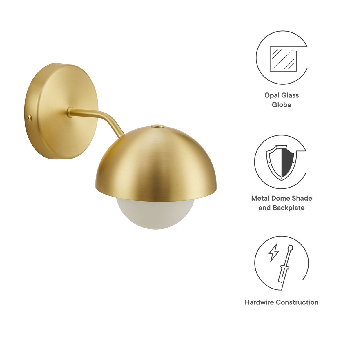 Eclipse Globe Wall Sconce by Modway