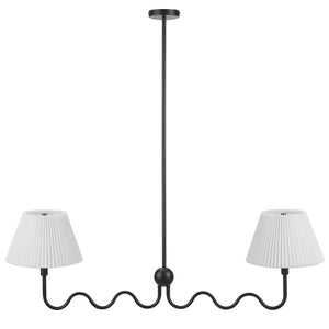 Wave Squiggle 2-Arm Pendant Light by Modway
