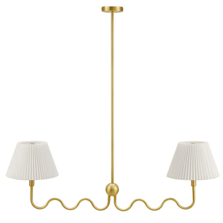 Wave Squiggle 2-Arm Pendant Light by Modway