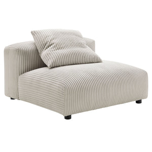 Solace Modular Corduroy Upholstered Armless Chair