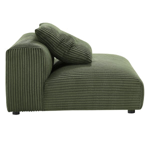 Solace Modular Corduroy Upholstered Armless Chair