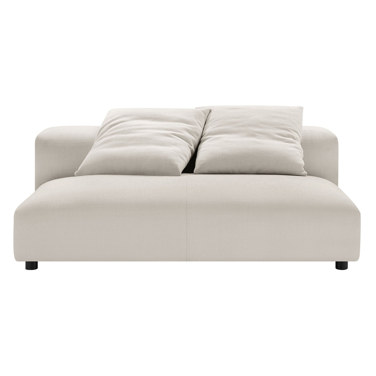 Solace Modular Upholstered Fabric Armless Loveseat by Modway