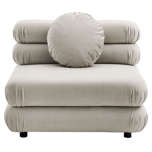 Jubilee 5-Piece Modular Performance Velvet Sectional Sofa by Modway