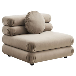 Jubilee 5-Piece Modular Performance Velvet Sectional Sofa by Modway