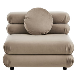 Jubilee 5-Piece Modular Performance Velvet Sectional Sofa by Modway