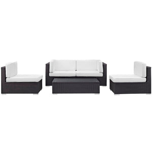 Camfora 5-Piece Outdoor Patio Sectional Set by Modway