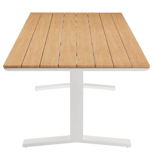 Gavelston 91" Outdoor Patio Aluminum Dining Table by Modway