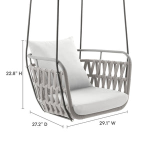 Kaliah Outdoor Patio Aluminum Swing Chair by Modway