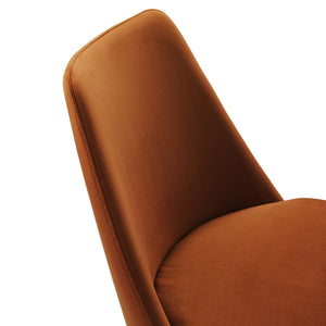 Lippa Swivel Dining Performance Velvet Side Chair by Modway