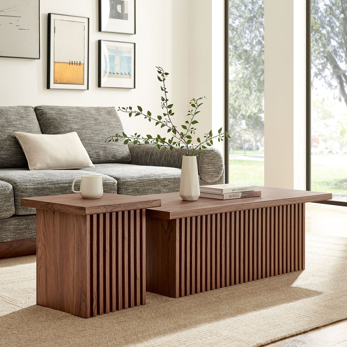 Render Nesting Coffee Tables Set of 2 by Modway