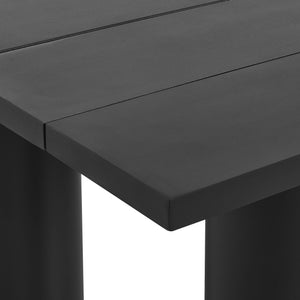 Nautica Outdoor Patio 87" Rectangular Aluminum Dining Table by Modway