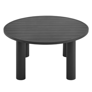 Nautica Outdoor Patio 60" Round Aluminum Dining Table by Modway