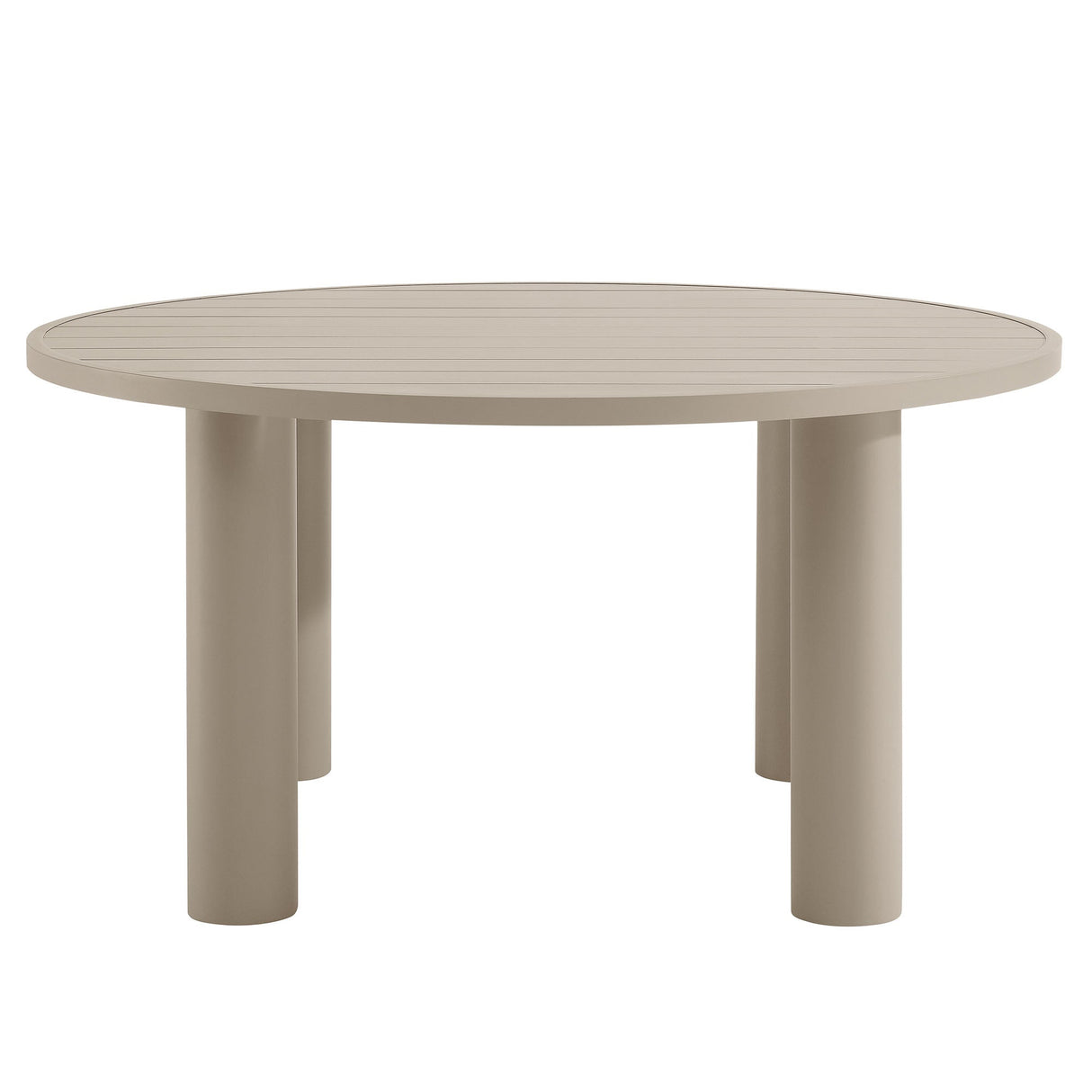 Nautica Outdoor Patio 60" Round Aluminum Dining Table by Modway