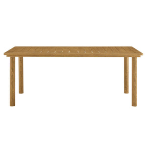 Parkland 76" Outdoor Aluminum Patio Dining Table by Modway