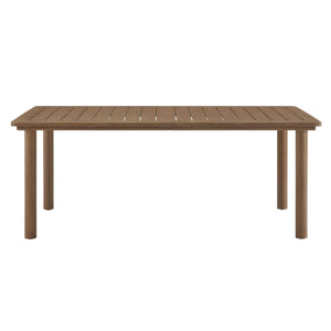Parkland 76" Outdoor Aluminum Patio Dining Table by Modway