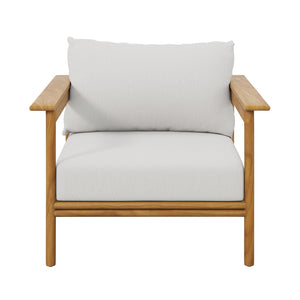 Wren Outdoor Patio Teak Wood Armchair Set of 2 by Modway