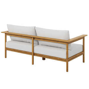 Wren Outdoor Patio Teak Wood Sofa by Modway
