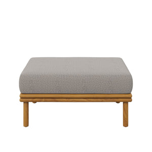Wren Outdoor Patio Teak Wood Ottoman By Modway