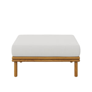 Wren Outdoor Patio Teak Wood Ottoman By Modway