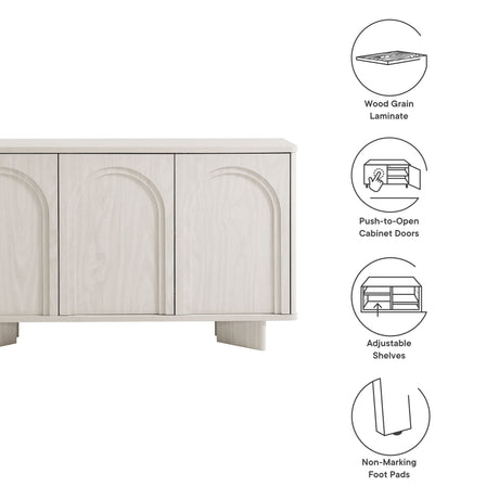 Flux Arched 3-Door Sideboard by Modway