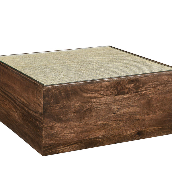 Truett Square Wood Rattan Coffee Table by Modway