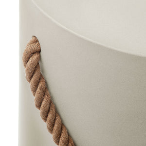 Isera Indoor-Outdoor Patio Rope Concrete Side Table Stool by Modway