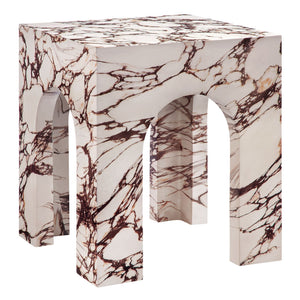 Valen Square Indoor-Outdoor Patio Arched Concrete Side Table by Modway