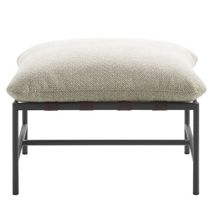 Raya Outdoor Patio Boucle Ottoman by Modway