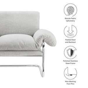 Ansel Boucle Fabric Accent Chair by Modway