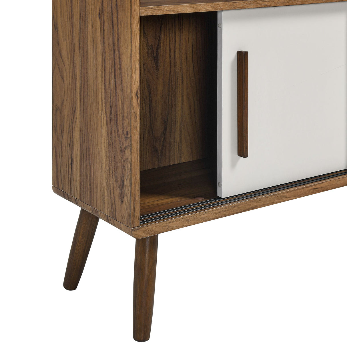 Transmit 45" Four-Tier Bookcase with Sliding Doors