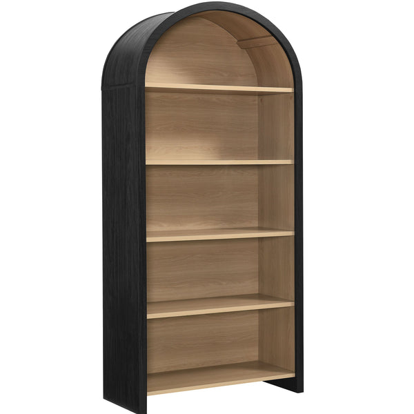 Evie Arched Wide Bookcase Display Cabinet by Modway