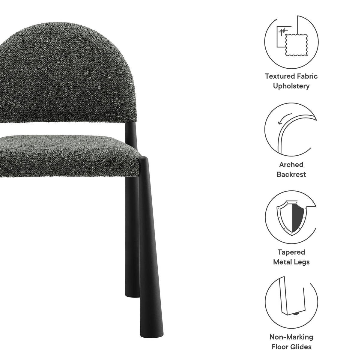 Hayley Upholstered Fabric Dining Side Chair by Modway