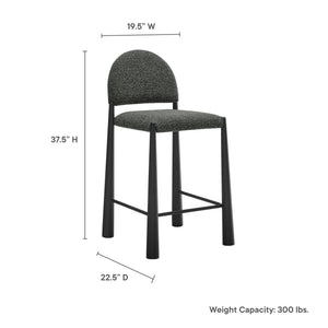 Hayley Upholstered Fabric Counter Stool by Modway