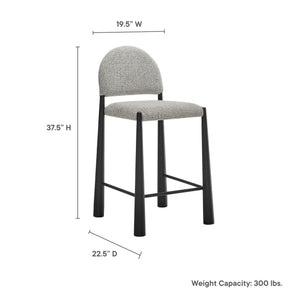Hayley Upholstered Fabric Counter Stool by Modway