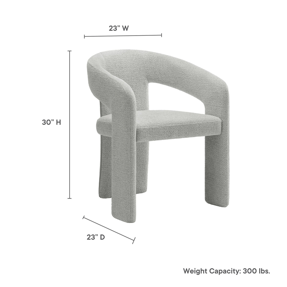 Oslo Barrel Fabric Upholstered Dining Accent Chair by Modway