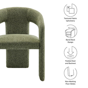 Oslo Barrel Fabric Upholstered Dining Accent Chair by Modway