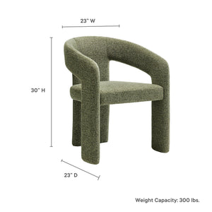 Oslo Barrel Fabric Upholstered Dining Accent Chair by Modway