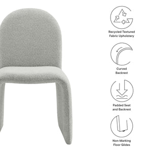 Junia Boucle Upholstered Armless Dining Chair by Modway