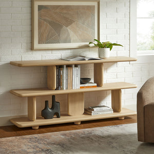 Lyle Sculptural 2-Tier Bookshelf by Modway