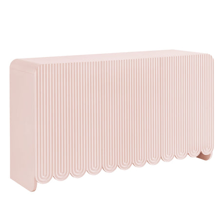 Dahlia Fluted and Scalloped Sideboard Storage Cabinet