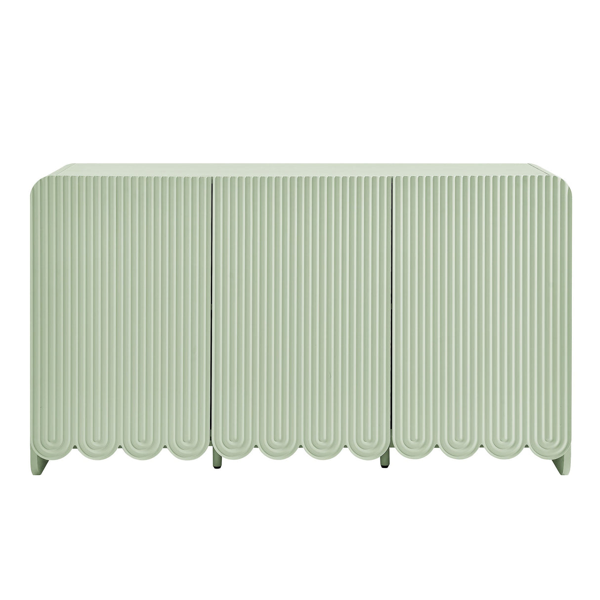 Dahlia Fluted and Scalloped Sideboard Storage Cabinet