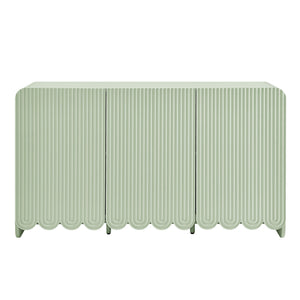Dahlia Fluted and Scalloped Sideboard Storage Cabinet