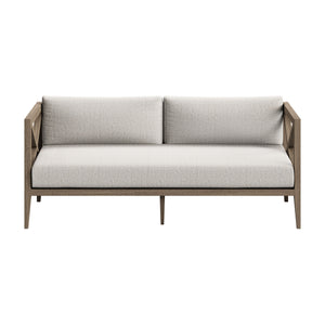 Northlake Outdoor Patio Teak Wood Loveseat and Ottoman Set by Modway