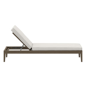 Northlake Outdoor Patio Teak Chaise Lounge by Modway